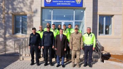 Bayburt Valisi Mustafa Eldivan, Trafik Denetleme Şube Müdürlüğü'nün yeni binasında