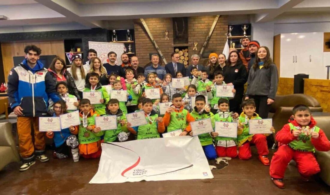 Erzurum'da Yakutiye Kaymakamlığı ve Erzurum Kayak Kulübü iş birliğiyle gerçekleştirilen
