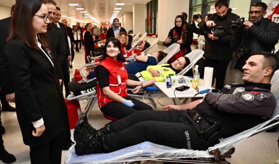 Yalova Valisi Dr. Hülya Kaya tarafından düzenlenen kan bağışı kampanyası
