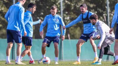 Trabzonspor, Kayserispor maçı öncesi Mehmet Ali Yılmaz Tesisleri'nde antrenmanla hazırlıklarını
