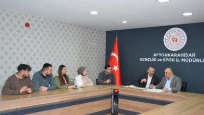 Afyonkarahisar'da Şubat ayında okullarda düzenlenecek yetenek taraması toplantısında İl Müdürü