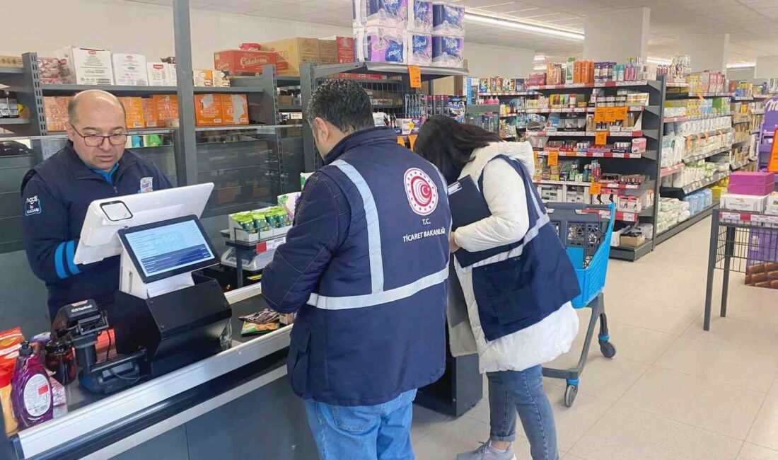 Yozgat’ta Marketlerde fahiş fiyat denetimi 55 işletmede toplam 1.962 ürün