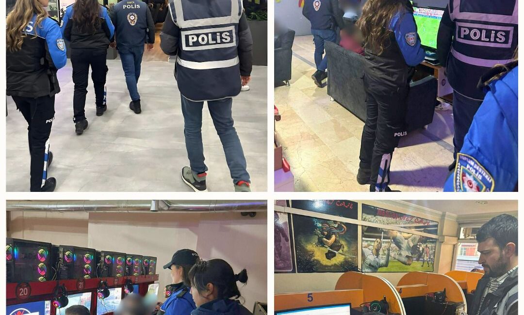 Yozgat İl Emniyet Müdürlüğü ekipleri, kent genelinde internet kafe ve