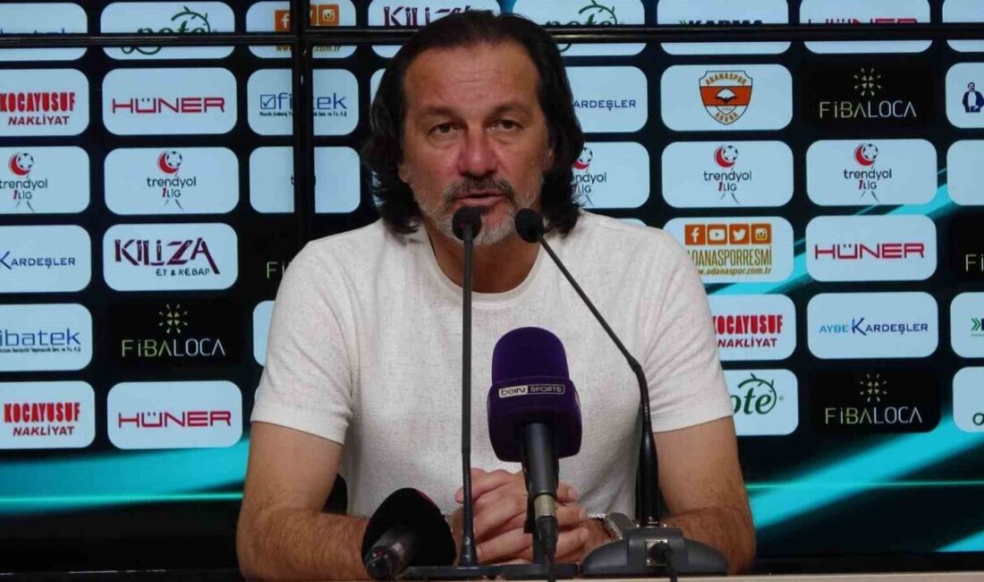 Yusuf Şimşek: “Hedefimiz bir an önce alt sıralardan kurtulmak” Adanaspor Teknik Direktörü Yusuf