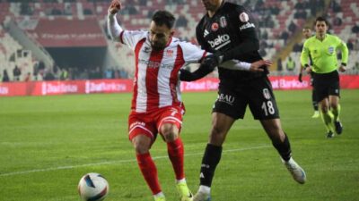 Sivasspor ile Beşiktaş arasındaki Ziraat Türkiye Kupası D Grubu mücadelesinde