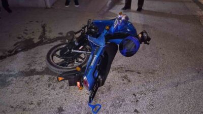 Eskişehir'de, 16 yaşındaki M.F.B.'nin plakasız motosikletinin kasksız bir şekilde bir