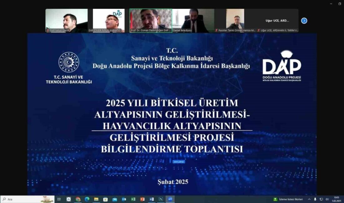 Sanayi ve Teknoloji Bakanlığı'na bağlı DAP Bölge Kalkınma İdaresi, 2025
