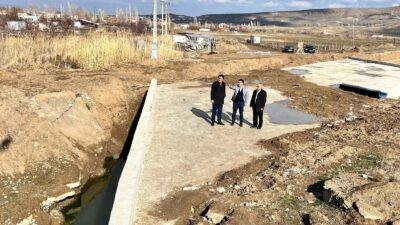 Yerköy Belediye Başkanı Fatih Arslan, Karacaşar Mahallesi’nde başlatılan taşkın su