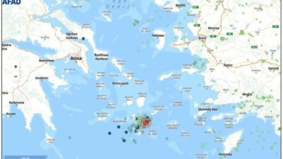 AFAD, Ege Denizi'nde 28 Ocak'tan bu yana 400'ün üzerindeki depremin