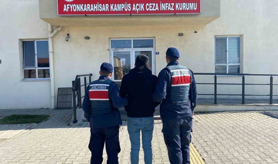 Afyonkarahisar'da, kasten yaralama suçundan 6 yıl hapis cezası bulunan A.O.,