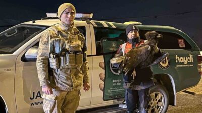 Erzurum'da Çat İlçe Jandarma Komutanlığı, Başköy Mahallesi’nde devriye sırasında bitkin
