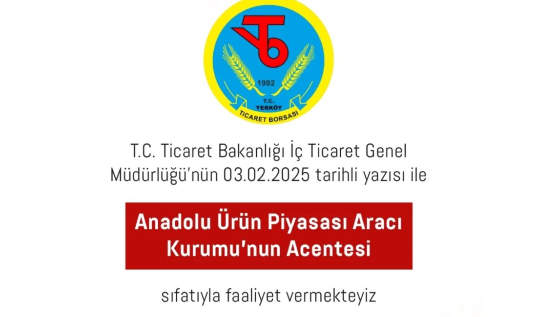 Yerköy Ticaret Borsası, T.C.