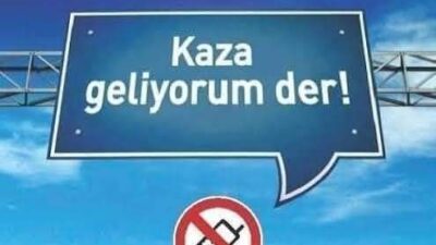Şefaatli Kaymakamlığı, sürücüleri trafikte dikkatli olmaya çağıran bir bilgilendirme mesajı