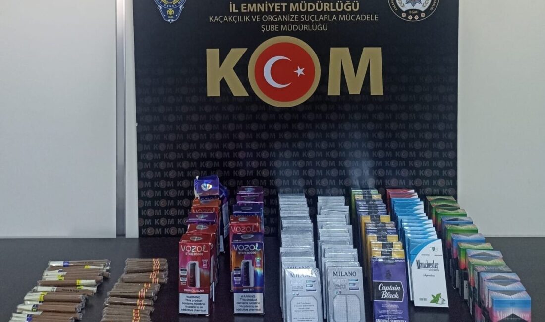 Aydın'ın Efeler ilçesinde KOM ekipleri, yapılan operasyonlarda 1040 paket kaçak