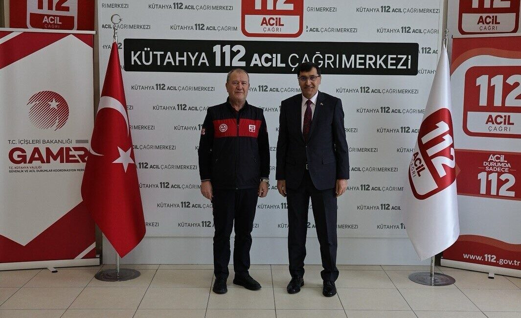 Kütahya Belediye Başkanı Eyüp Kahveci, 112 Acil Çağrı Merkezi Müdürü