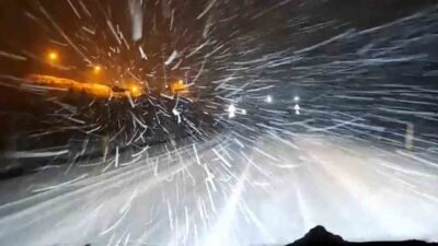 Kırıkkale'nin Çerikli Belediye Başkanı Erkan Çağlar, yoğun kar yağışı sırasında