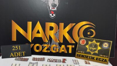 Yozgat Boğazlıyan’da sokak satıcılarına yönelik gerçekleştirilen narkotik operasyonunda 251 adet
