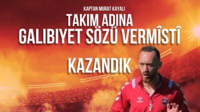 Bozokspor’un kaptanı Murat Kayalı, geçtiğimiz hafta verdiği sözü yerine getirdi