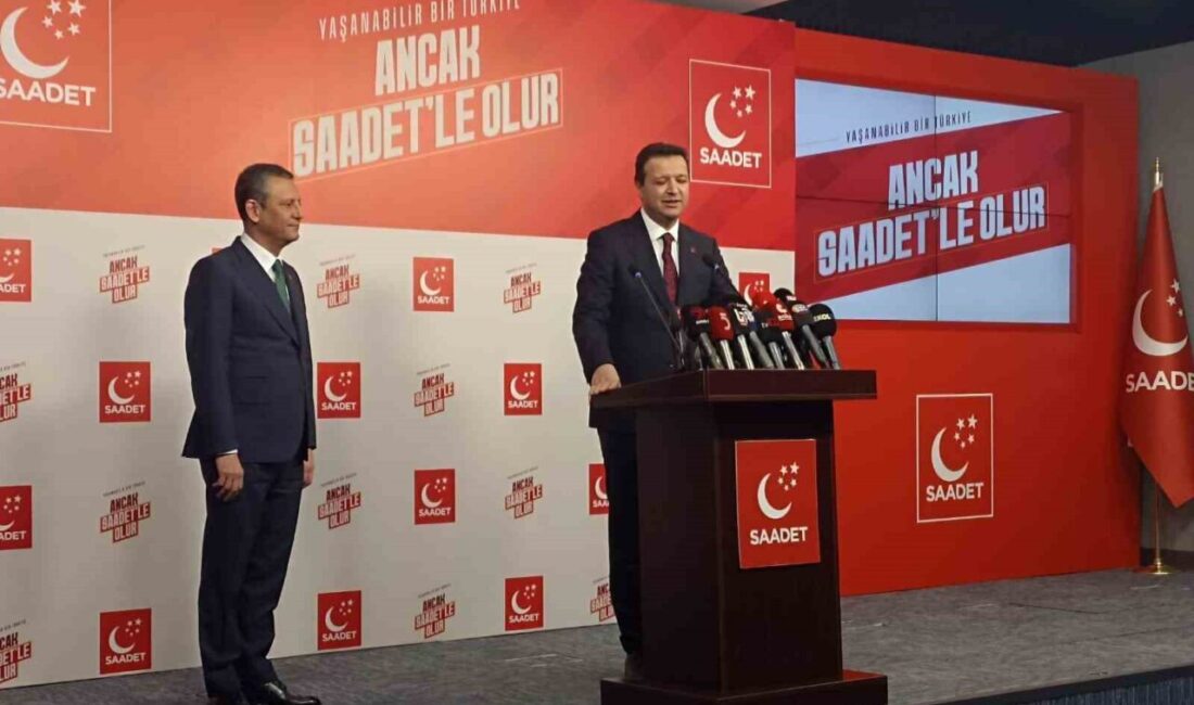 CHP Genel Başkanı Özgür Özel, Saadet Partisi Genel Başkanı Mahmut