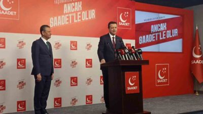 CHP Genel Başkanı Özgür Özel, Saadet Partisi Genel Başkanı Mahmut