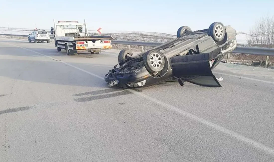 Yozgat-Alaca Karayolunda Otomobil Takla