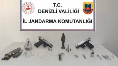 Denizli'de düzenlenen eş zamanlı operasyonlarda uyuşturucuyla mücadele kapsamında 11 şüpheli