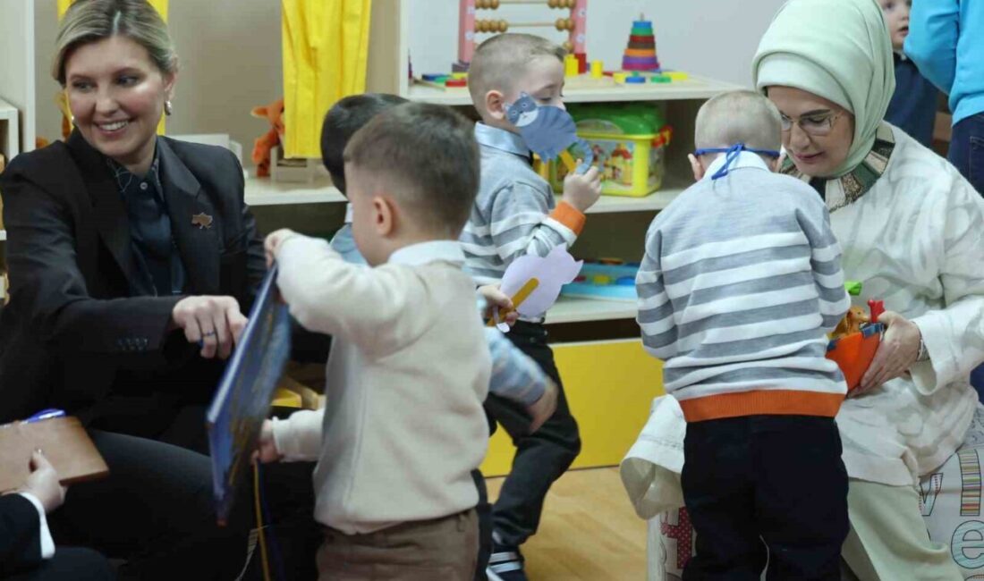 Emine Erdoğan ve Olena Zelenska, Ukraynalı savaş mağduru çocukları ziyaret