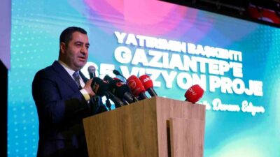 Gaziantep'te 65 vizyon projesinin tanıtıldığı toplantıda, Büyükşehir Belediye Başkanı Fatma