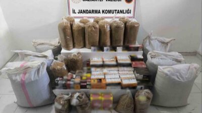 Gaziantep'te jandarmanın düzenlediği operasyonda 1 milyon 75 bin TL değerinde
