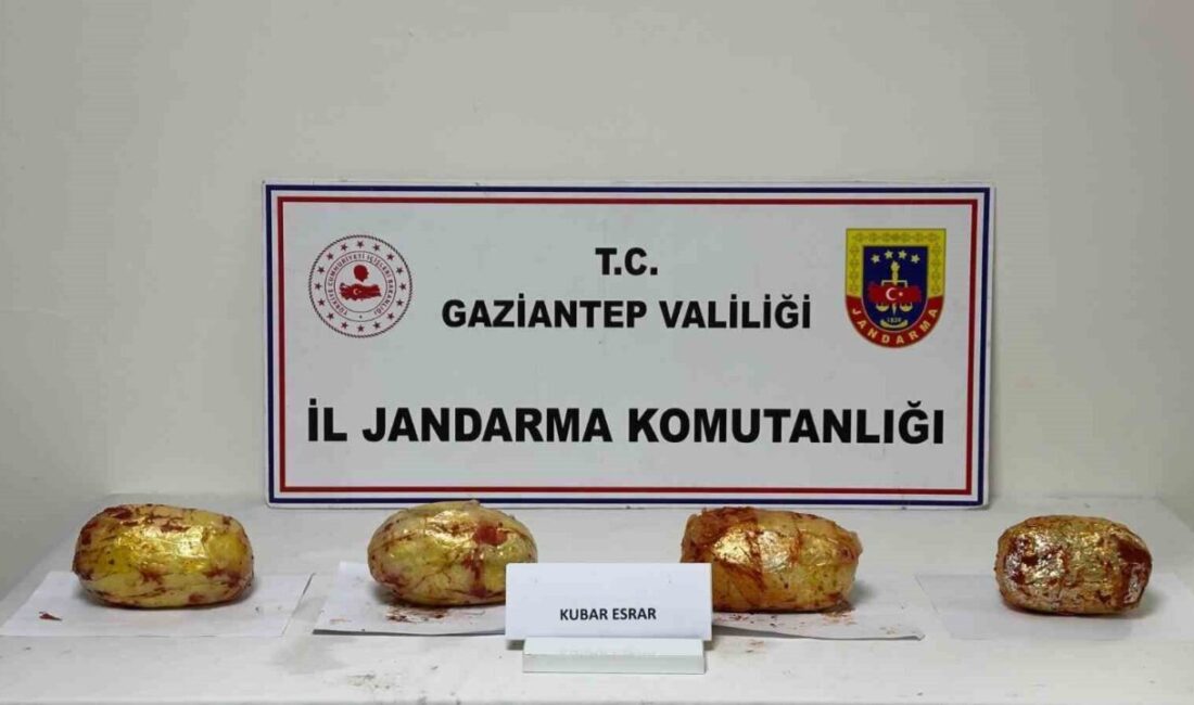 Nurdağı'nda durdurulan otobüste yapılan aramada 3 kilo 250 gram esrar
