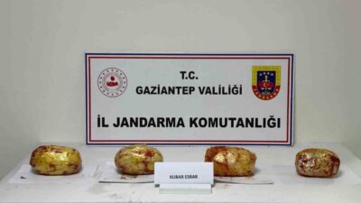 Nurdağı'nda durdurulan otobüste yapılan aramada 3 kilo 250 gram esrar