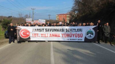 Giresun'da Harşit Savunması'nın 107. yıl dönümünde anma töreni düzenlendi. Mustafa