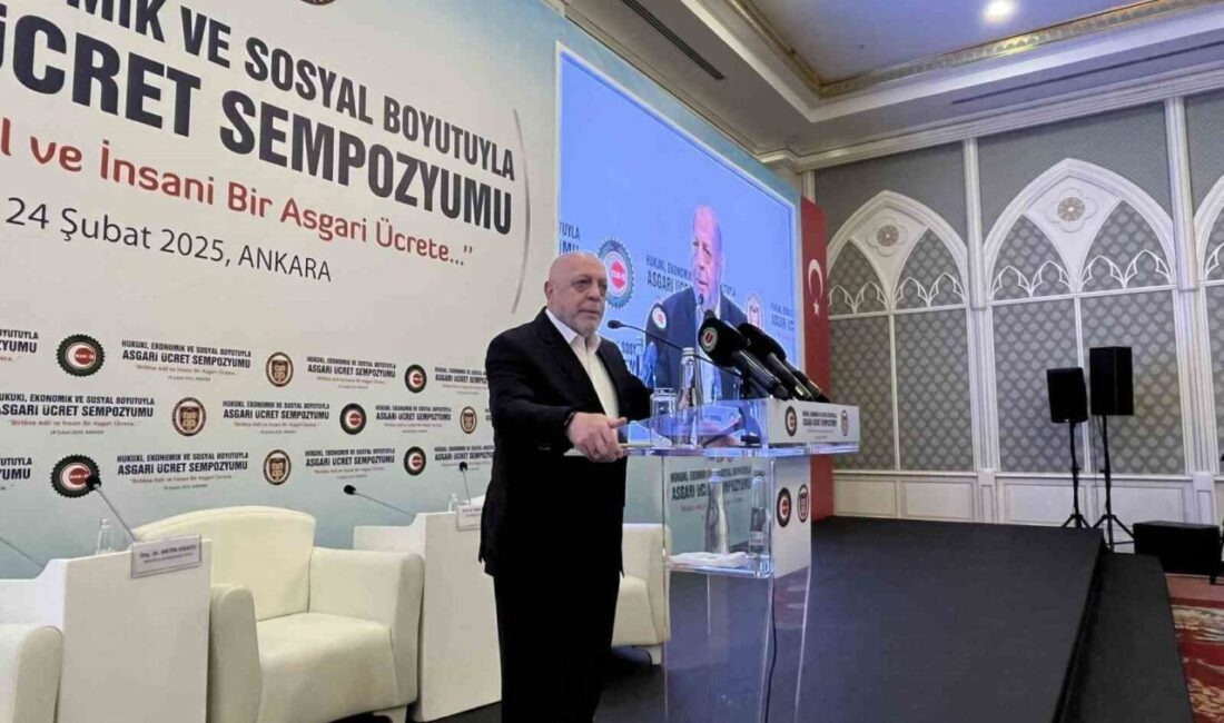 HAK-İŞ Konfederasyonu Genel Başkanı Mahmut Arslan, asgari ücretin Türkiye'de geniş