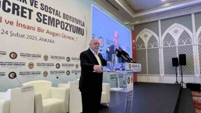HAK-İŞ Konfederasyonu Genel Başkanı Mahmut Arslan, asgari ücretin Türkiye'de geniş