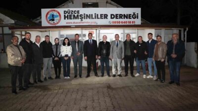 Düzce Valisi Selçuk Aslan, Hemşinliler Derneği'ni ziyaret ederek derneklerin şehrin