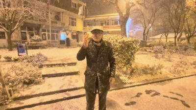 İstanbul'da kar yağışı gece saatlerinde de devam etti, özellikle Arnavutköy,