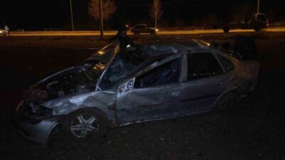 Karaman'da yaşanan trafik kazasında M.T. isimli sürücü direksiyon hakimiyetini kaybederek