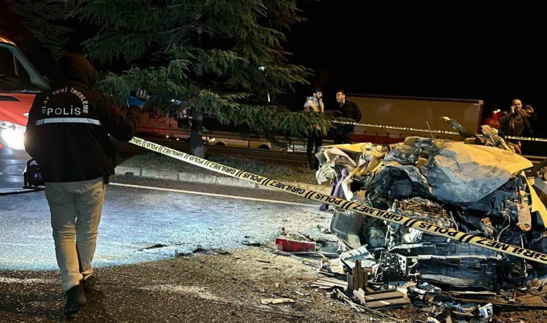 Uşak'ta meydana gelen trafik kazasında, Hakkı Şahin adlı otomobil sürücüsü