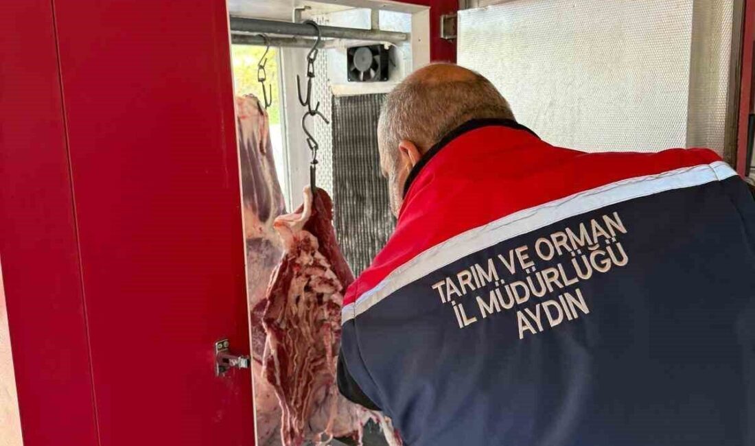 Koçarlı ilçesindeki kasaplar Tarım ve Orman Bakanlığı denetimi altında incelendi.