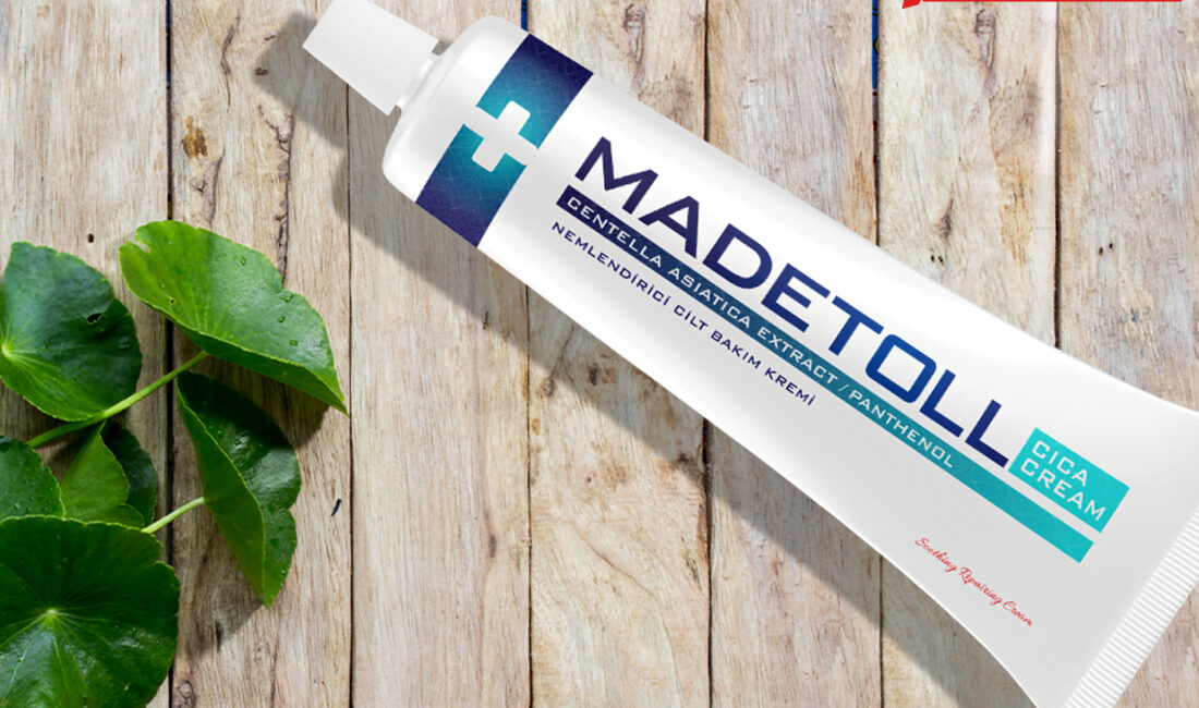 Madetoll Krem, cilt yenilenmesini destekleyen ve hasarlı cilt yapısını onarmaya