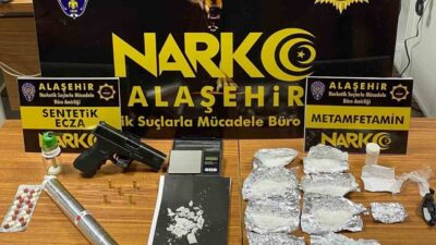 Manisa'da Narkotik Suçlarla Mücadele Şube Müdürlüğü, son bir ayda gerçekleştirdiği