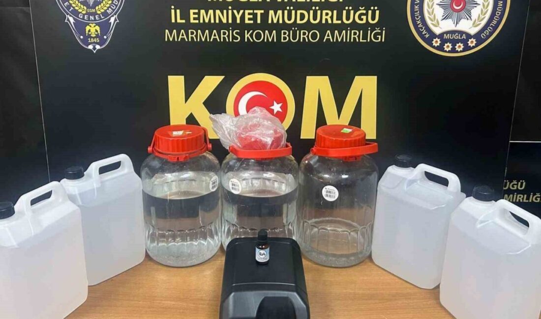 Muğla Emniyet Müdürlüğü, Marmaris ve Bodrum'da sahte alkol üretimine yönelik