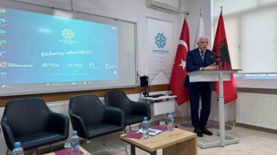 NEÜ Rektörü Prof. Dr. Cem Zorlu, Maarif Elbasan Kampüsü’nü ziyaret