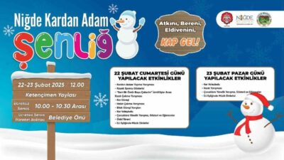 Niğde'de düzenlenecek Kardan Adam Şenliği heyecanı artıyor. Ketençimen Kayak Merkezi'nde
