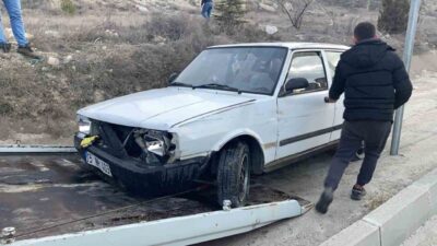 Burdur'da polis ekiplerinin "dur" ihtarına uymayan Ahmet Y. (29), otomobiliyle