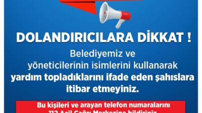 Talas Belediyesi, başkan Mustafa Yalçın ve yöneticilerin isimleriyle dolandırıcılık yapılmasına