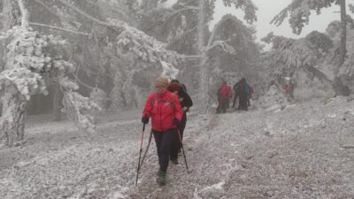 Turgutlu Belediyesi'ne bağlı Dağcılık Akademisi (TURBELDAK), Spil Dağı'nda -4 derece