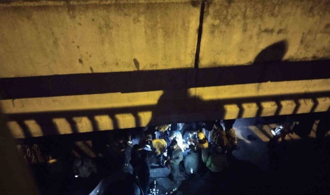 Ümraniye'de meydana gelen trafik kazasında Eren K. yönetimindeki otomobil viyadükten