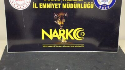 Düzce'de Narkotik Suçlarla Mücadele Şube Müdürlüğü ekipleri, yaptıkları operasyonda Ü.K.