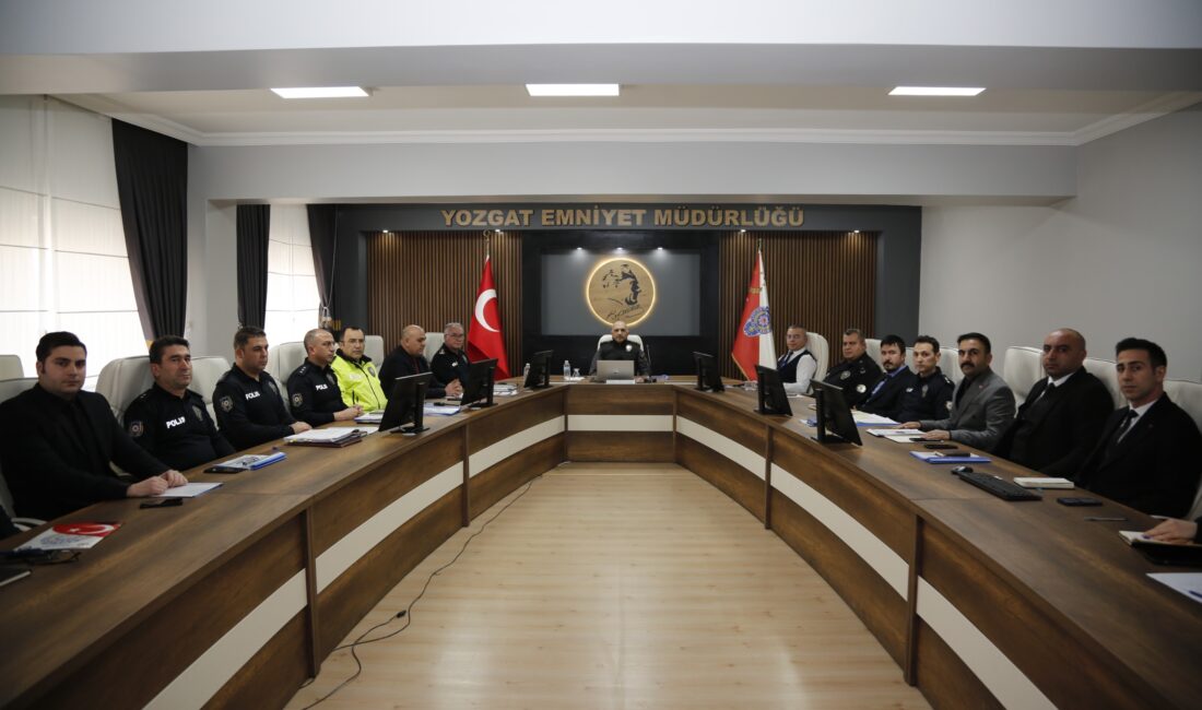Yozgat İl Emniyet Müdürü Recep Tecimer başkanlığında, il merkezi ve